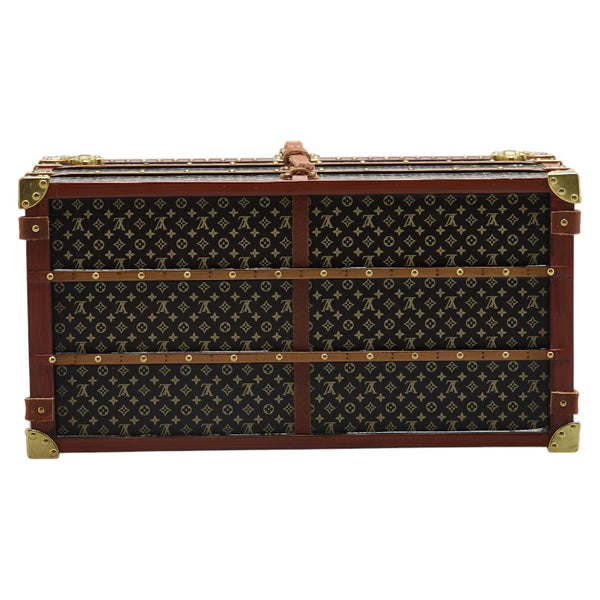 ルイ ヴィトン モノグラム ミス フランス トランク ノベルティ オブジェ ペーパーウェイト M99408 ブラウン アルミ レザー レディース LOUIS VUITTON 【中古】