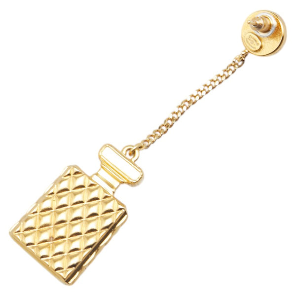 シャネル ココマーク 香水瓶モチーフ ラインストーン ピアス ゴールド メッキ フェイクパール レディース CHANEL 【中古】
