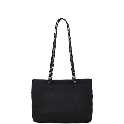 サルヴァトーレフェラガモ ヴァラ ハンドバッグ ショルダーバッグ ブラック ナイロン キャンバス レディース Salvatore Ferragamo 【中古】