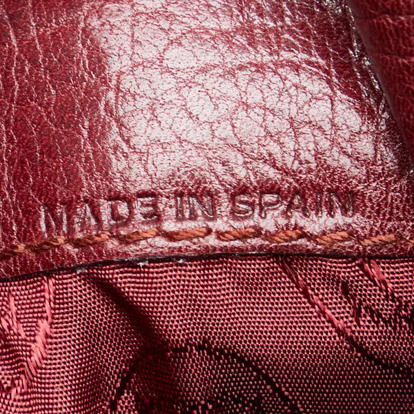 カルティエ マストライン 斜め掛け ショルダーバッグ ボルドー レザー レディース CARTIER 【中古】