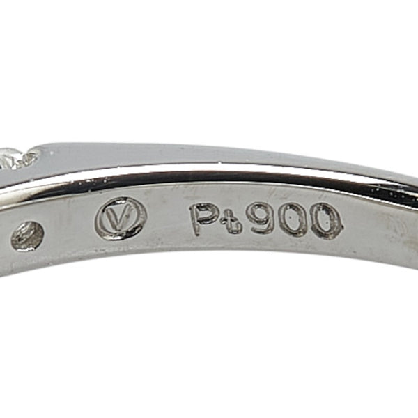 ヴァンドーム Pt900 プラチナ ダイヤ0.23ct ハーフエタニティ リング 指輪 レディース VANDOME 7号 【中古】
