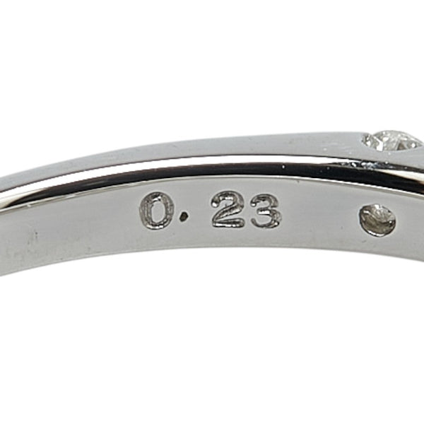 ヴァンドーム Pt900 プラチナ ダイヤ0.23ct ハーフエタニティ リング 指輪 レディース VANDOME 7号 【中古】