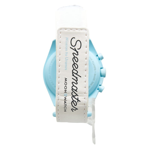 オメガ ×スウォッチ ムーンスウォッチ MISSION TO URANUS ミッション トゥ ウラヌス 腕時計 SO33L100 クオーツ ブルー文字盤 セラミック ナイロン メンズ OMEGA 【中古】