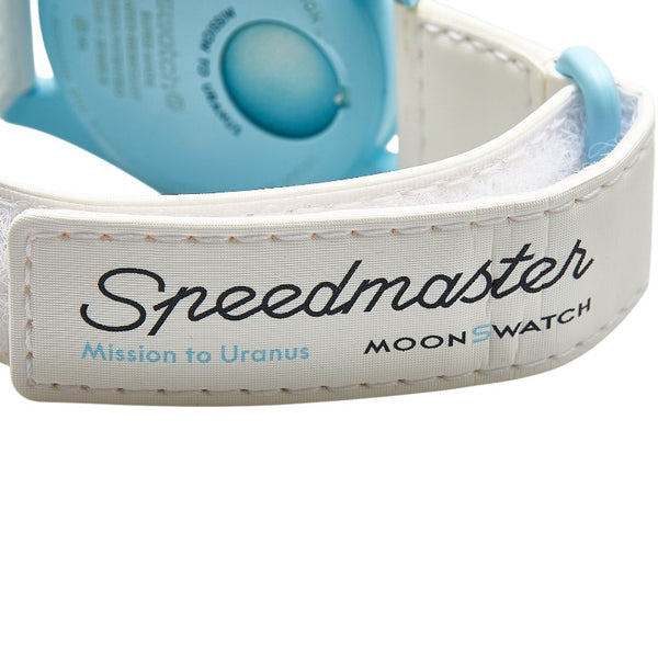 オメガ ×スウォッチ ムーンスウォッチ MISSION TO URANUS ミッション トゥ ウラヌス 腕時計 SO33L100 クオーツ ブルー文字盤 セラミック ナイロン メンズ OMEGA 【中古】