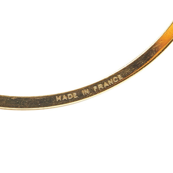 エルメス ケリー カデナ モチーフ バングル ゴールド グリーン メッキ レディース HERMES 【中古】