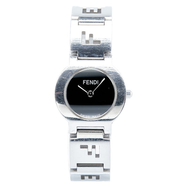 フェンディ 腕時計 3050L クオーツ ブラック文字盤 ステンレススチール レディース FENDI 【中古】