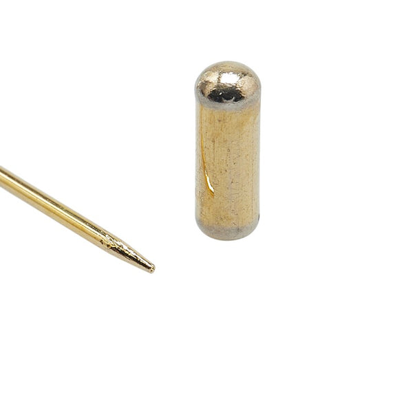 サルヴァトーレフェラガモ ヒール モチーフ ピンブローチ ゴールド メッキ フェイクパール レディース Salvatore Ferragamo 【中古】