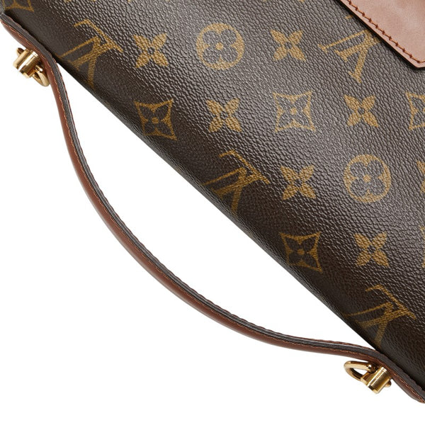 ルイ ヴィトン モノグラム モンソー28 ハンドバッグ ショルダーバッグ 2WAY M51185 ブラウン PVC レザー レディース LOUIS VUITTON 【中古】