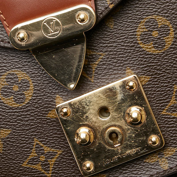 ルイ ヴィトン モノグラム モンソー28 ハンドバッグ ショルダーバッグ 2WAY M51185 ブラウン PVC レザー レディース LOUIS VUITTON 【中古】