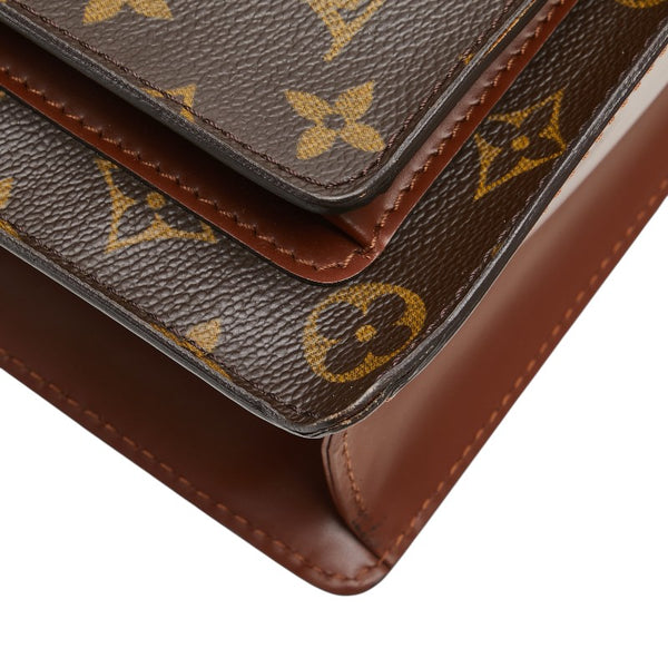 ルイ ヴィトン モノグラム モンソー28 ハンドバッグ ショルダーバッグ 2WAY M51185 ブラウン PVC レザー レディース LOUIS VUITTON 【中古】