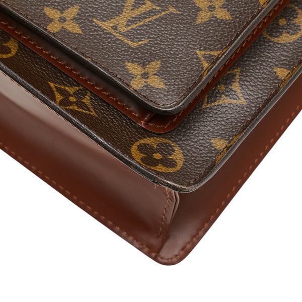 ルイ ヴィトン モノグラム モンソー28 ハンドバッグ ショルダーバッグ 2WAY M51185 ブラウン PVC レザー レディース LOUIS VUITTON 【中古】