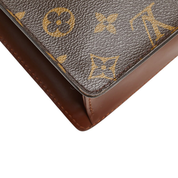 ルイ ヴィトン モノグラム モンソー28 ハンドバッグ ショルダーバッグ 2WAY M51185 ブラウン PVC レザー レディース LOUIS VUITTON 【中古】