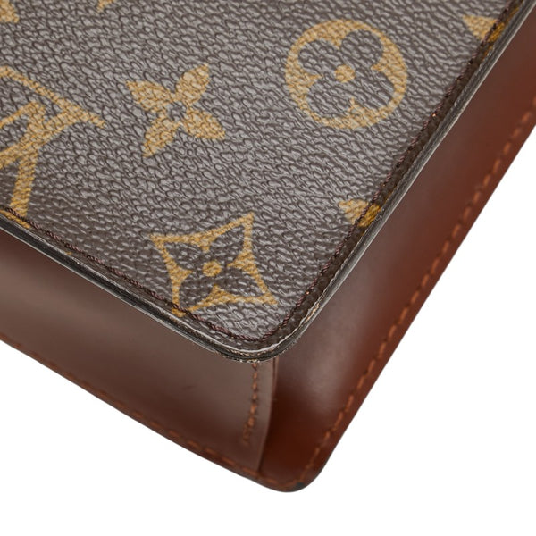 ルイ ヴィトン モノグラム モンソー28 ハンドバッグ ショルダーバッグ 2WAY M51185 ブラウン PVC レザー レディース LOUIS VUITTON 【中古】