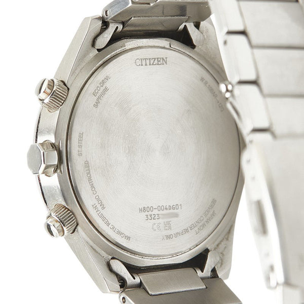 シチズン 腕時計 AT8260-85L エコドライブ電波時計 ネイビー文字盤 ステンレススチール メンズ CITIZEN 【中古】