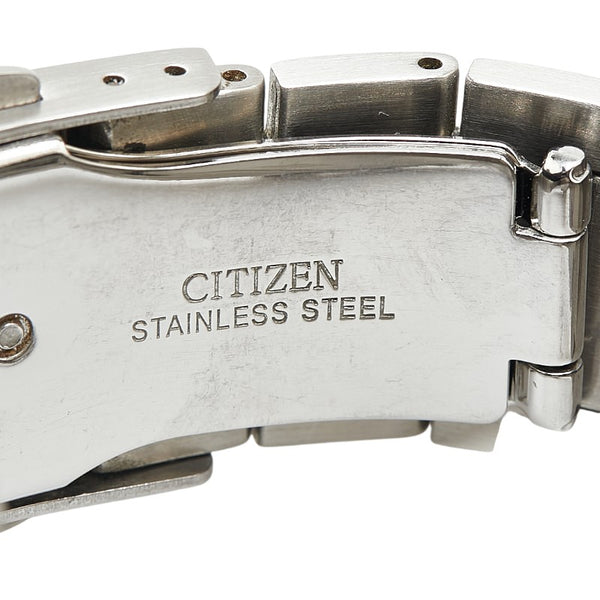 シチズン 腕時計 AT8260-85L エコドライブ電波時計 ネイビー文字盤 ステンレススチール メンズ CITIZEN 【中古】