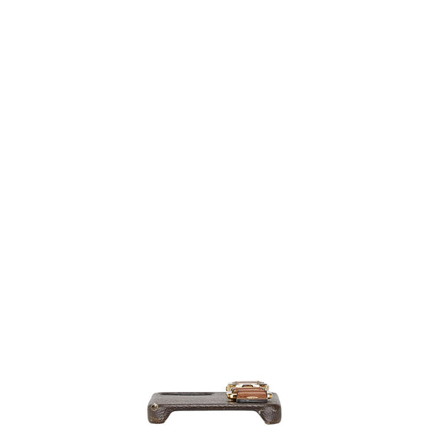 ルイ ヴィトン モノグラム バンパー ドーフィーヌ iPhoneケース iPhone12/12Pro用 M69782 ブラウン PVC レザー レディース LOUIS VUITTON 【中古】