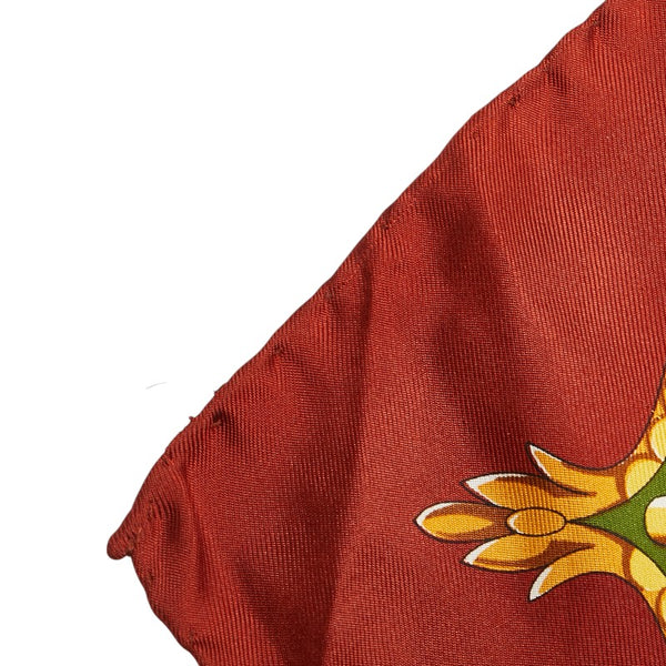 サルヴァトーレフェラガモ 総柄 スカーフ レッド マルチカラー レディース Salvatore Ferragamo 【中古】