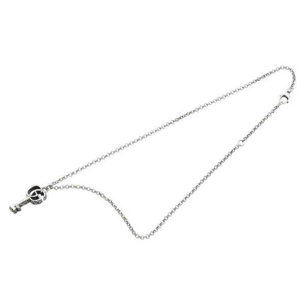 グッチ ダブルG アラベスク キー モチーフ ネックレス SV925 シルバー レディース GUCCI 【中古】