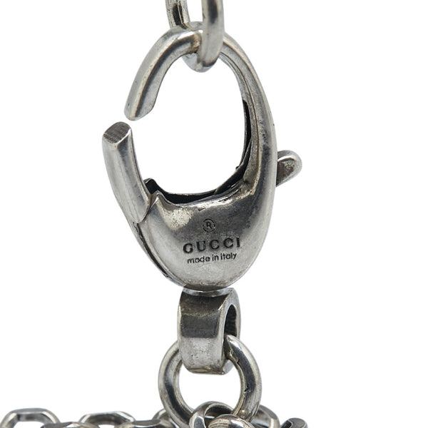 グッチ ダブルG アラベスク キー モチーフ ネックレス SV925 シルバー レディース GUCCI 【中古】