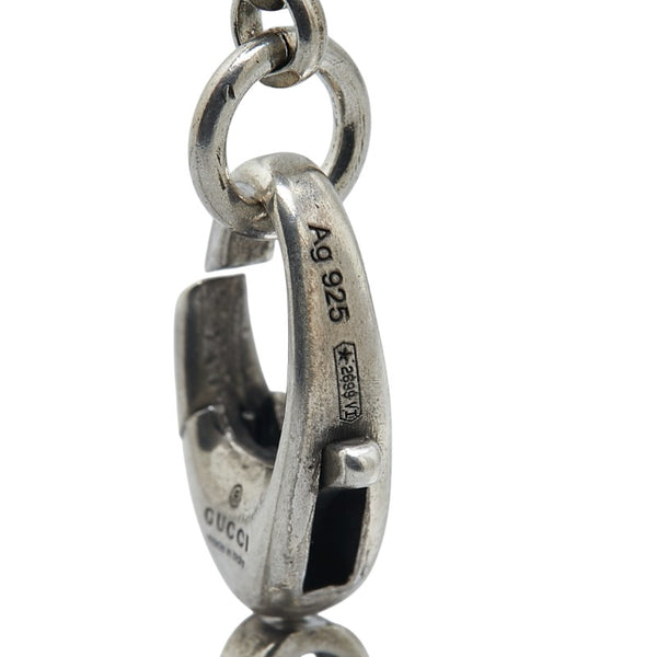 グッチ ダブルG アラベスク キー モチーフ ネックレス SV925 シルバー レディース GUCCI 【中古】