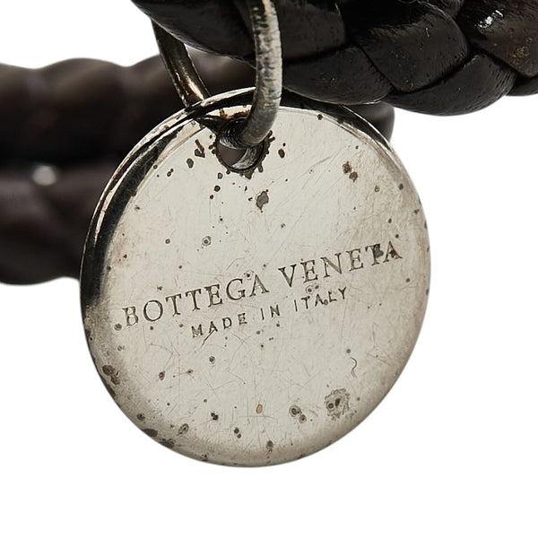 ボッテガヴェネタ イントレチャート ブレスレット ブラウン レザー レディース BOTTEGAVENETA 【中古】