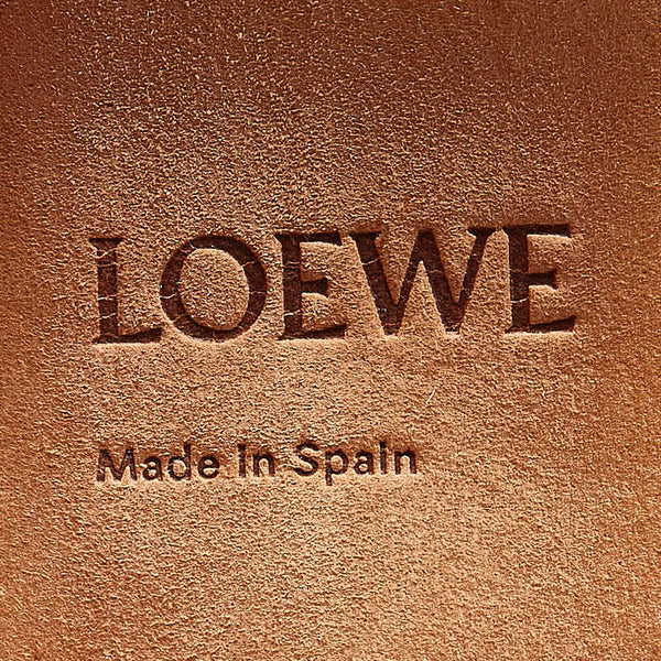 ロエベ アナグラム スモールスラップ ブレスレット ブラック レザー レディース LOEWE 【中古】