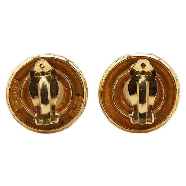 シャネル イヤリング ゴールド メッキ フェイクパール レディース CHANEL 【中古】