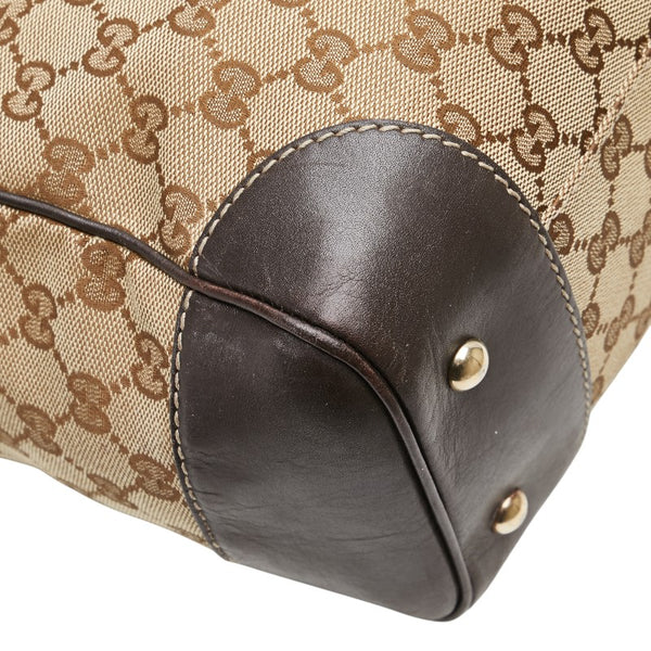 グッチ GGキャンバス シェリーライン メイフェア トートバッグ ハンドーバッグ 257061 ベージュ キャンバス レザー レディース GUCCI 【中古】