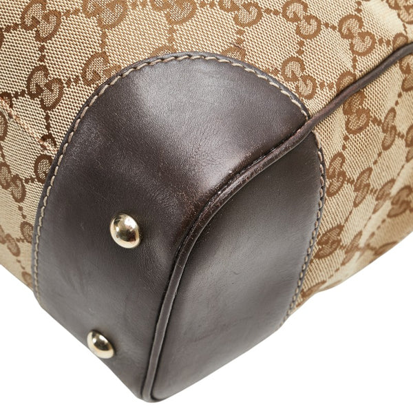 グッチ GGキャンバス シェリーライン メイフェア トートバッグ ハンドーバッグ 257061 ベージュ キャンバス レザー レディース GUCCI 【中古】