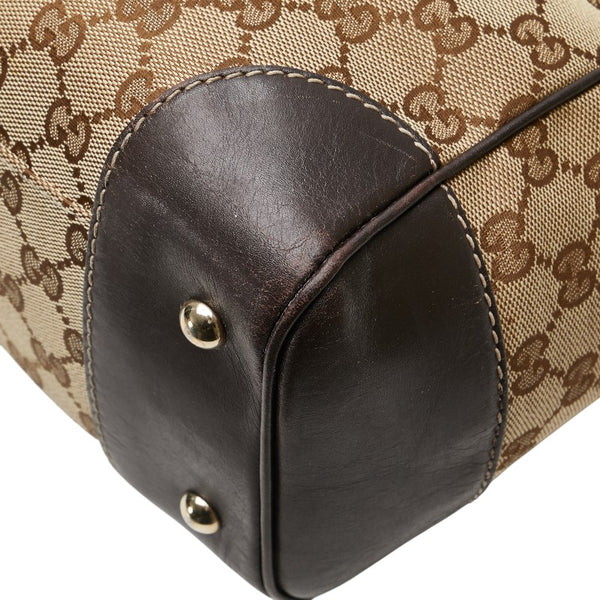 グッチ GGキャンバス シェリーライン メイフェア トートバッグ ハンドーバッグ 257061 ベージュ キャンバス レザー レディース GUCCI 【中古】