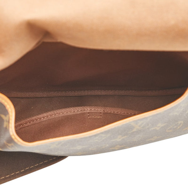 ルイ ヴィトン モノグラム ソミュール30 斜めがけ ショルダーバッグ M42256 ブラウン PVC レザー レディース LOUIS VUITTON 【中古】