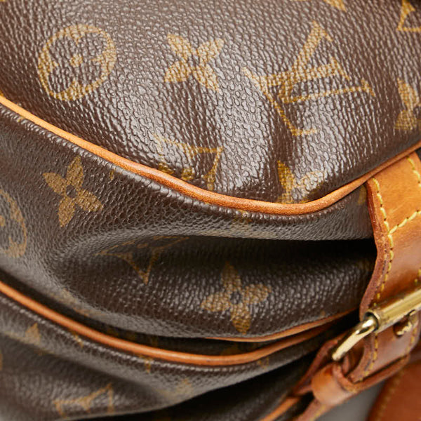 ルイ ヴィトン モノグラム ソミュール30 斜めがけ ショルダーバッグ M42256 ブラウン PVC レザー レディース LOUIS VUITTON 【中古】