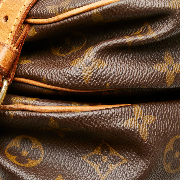 ルイ ヴィトン モノグラム ソミュール30 斜めがけ ショルダーバッグ M42256 ブラウン PVC レザー レディース LOUIS VUITTON 【中古】
