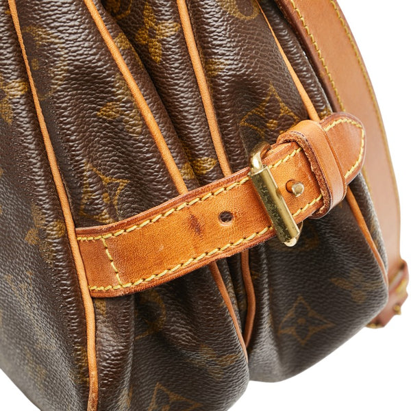 ルイ ヴィトン モノグラム ソミュール30 斜めがけ ショルダーバッグ M42256 ブラウン PVC レザー レディース LOUIS VUITTON 【中古】