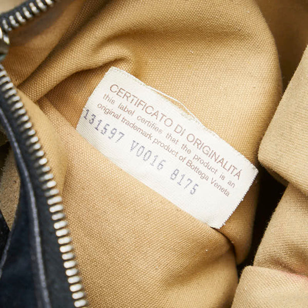 ボッテガヴェネタ イントレチャート ワンショルダーバッグ ハンドバッグ ブラック レザー レディース BOTTEGAVENETA 【中古】