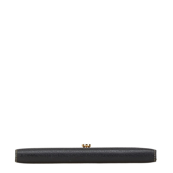 サルヴァトーレフェラガモ ガンチーニ 長財布 IY-22 1283 ブラック レザー レディース Salvatore Ferragamo 【中古】