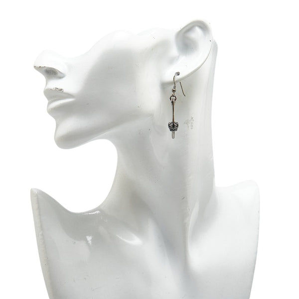 ジャスティンデイビス THRASH Earring スラッシュ クラウン 安全ピン 片耳 ピアス シルバー SV925 シルバー レディース Justin Davis 【中古】