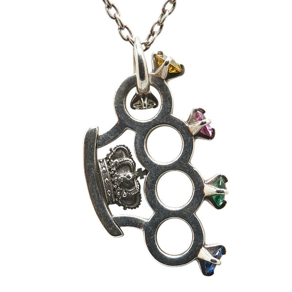 ジャスティンデイビス JUNO NECKLACE ジュノ メリケンサック ナックル ネックレス シルバー SV925 シルバー レディース Justin Davis 【中古】