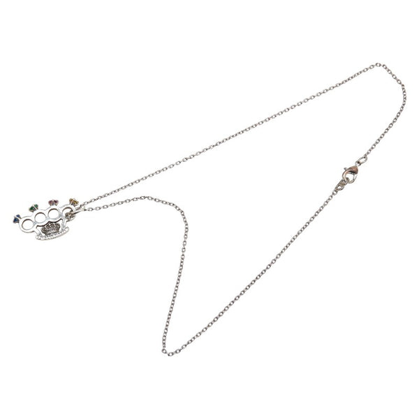 ジャスティンデイビス JUNO NECKLACE ジュノ メリケンサック ナックル ネックレス シルバー SV925 シルバー レディース Justin Davis 【中古】