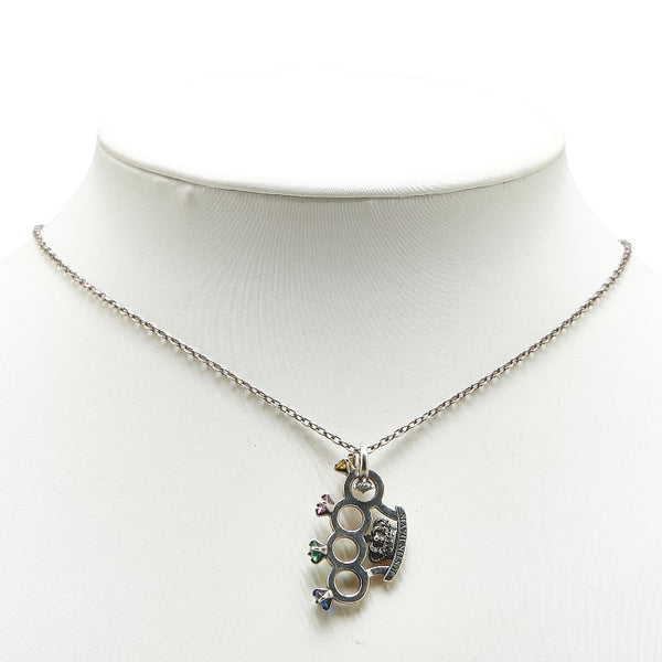 ジャスティンデイビス JUNO NECKLACE ジュノ メリケンサック ナックル ネックレス シルバー SV925 シルバー レディース Justin Davis 【中古】