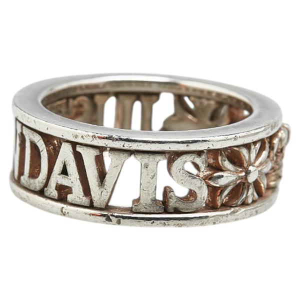 ジャスティンデイビス MAD LOVE クラウン クロス ロゴ リング 指輪 シルバー SV925 シルバー レディース Justin Davis 【中古】