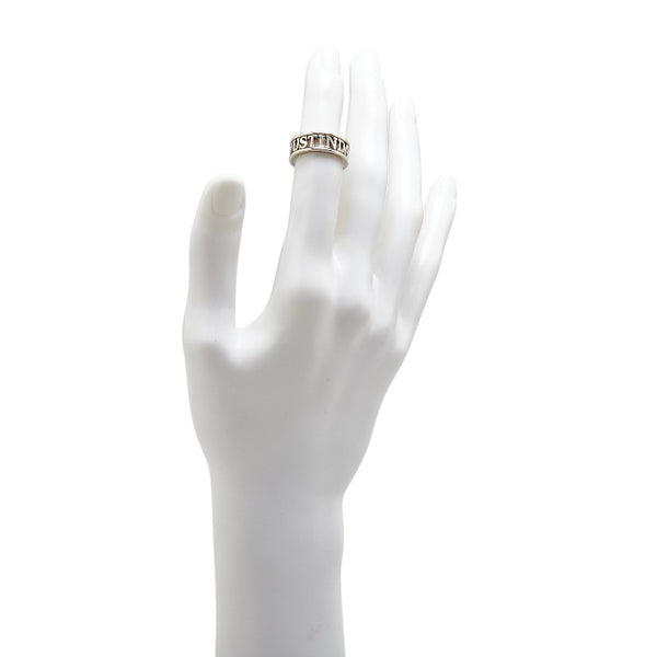ジャスティンデイビス MAD LOVE クラウン クロス ロゴ リング 指輪 シルバー SV925 シルバー レディース Justin Davis 【中古】