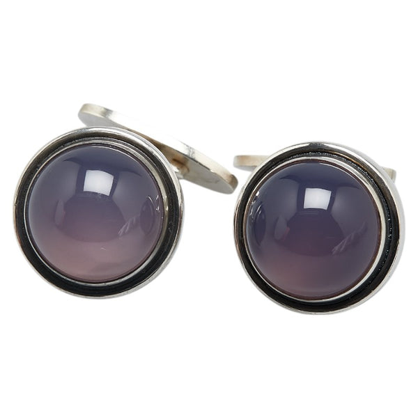 ジョージジェンセン 44F カラーストーン カフス シルバー パープル SV925 シルバー レディース Georg Jensen 【中古】