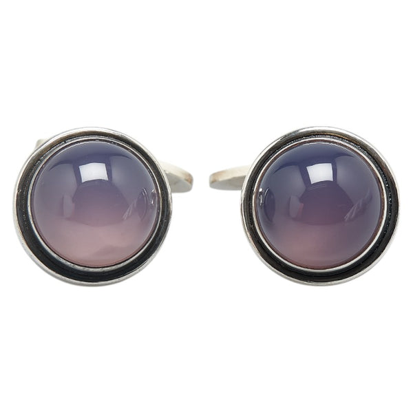 ジョージジェンセン 44F カラーストーン カフス シルバー パープル SV925 シルバー レディース Georg Jensen 【中古】