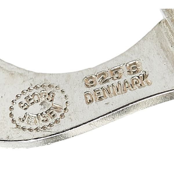 ジョージジェンセン 44F カラーストーン カフス シルバー パープル SV925 シルバー レディース Georg Jensen 【中古】