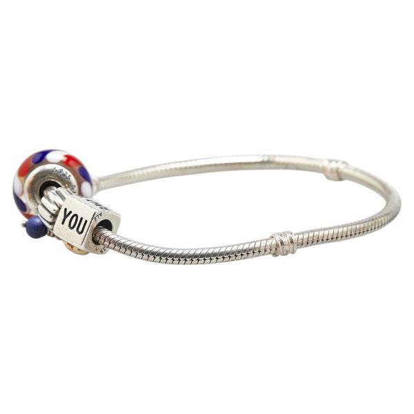 パンドラ ブレスレット シルバー SV925 シルバー レディース PANDORA 【中古】