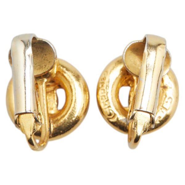 シャネル ココマーク ラウンド イヤリング ゴールド メッキ レディース CHANEL 【中古】