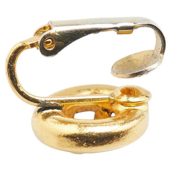 シャネル ココマーク ラウンド イヤリング ゴールド メッキ レディース CHANEL 【中古】