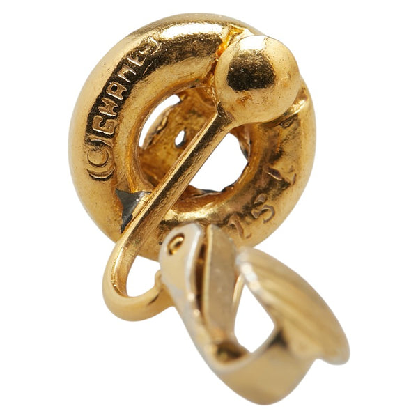 シャネル ココマーク ラウンド イヤリング ゴールド メッキ レディース CHANEL 【中古】