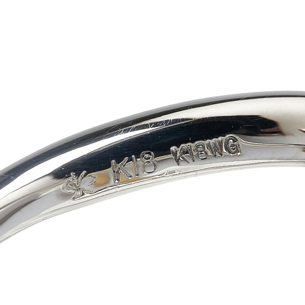 K18WG ホワイトゴールド K18YG イエローゴールド ルビー0.77ct ダイヤ0.27ct リング 指輪 レディース 13号 【中古】